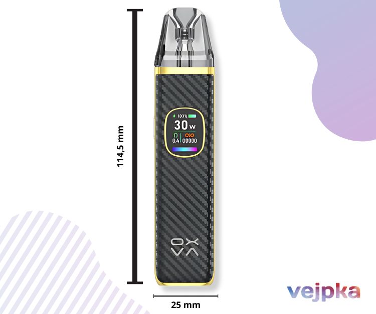OXVA Xlim Pro 2 rozmery Black Carbon